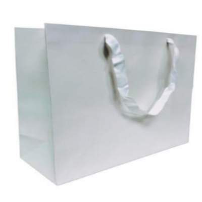 שקית נייר עבה – לבן 19.5*8.5 ג.14.5 ס"מ (48 יח')