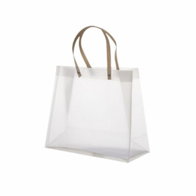 תיק פלסטיק קשיח שקוף עם ידיות 30*11.5*25 (48 יח')